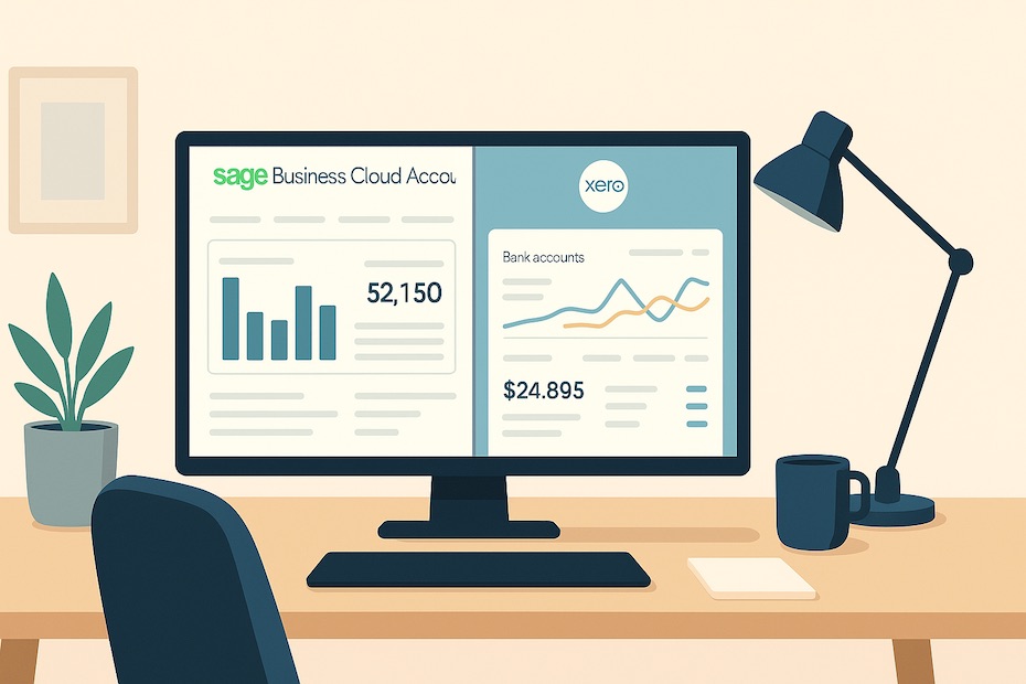 Comparing Sage Business Cloud Accounting to Xero for Mid-Size Firms